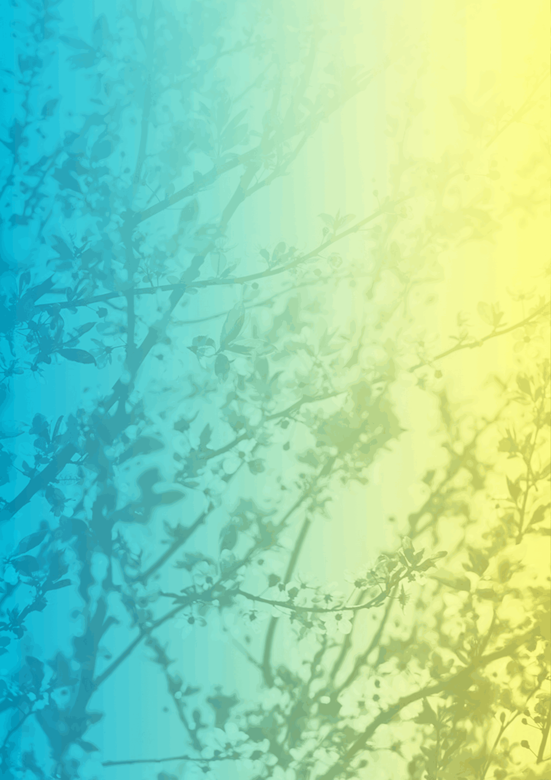 Image de décoration abstraite dans avec un dégradé du bleu au jaune.