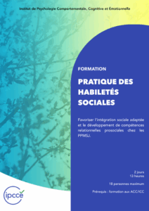 Couverture du programme de la formation Pratique des habiletés sociales